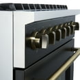 thumbnail image 5 of Marco 36-Inch Gas Range Black & Antique Brass Design, 6 Burners 67,000 BTU, 5.36 cu.ft. Convection Oven, 5 of 5