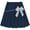Navy Blue, variant on Girls Skirt Black Pleated School Uniform Daily High Waist Elastic Tennis 7-8 Years