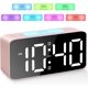 thumbnail image 5 of Despertador súper ruidoso para adultos que duermen profundamente, reloj digital RGB con luz nocturna de 7 colores, volumen ajustable, cargador USB, relojes pequeños para la mesita de noche del dormi, 5 of 5