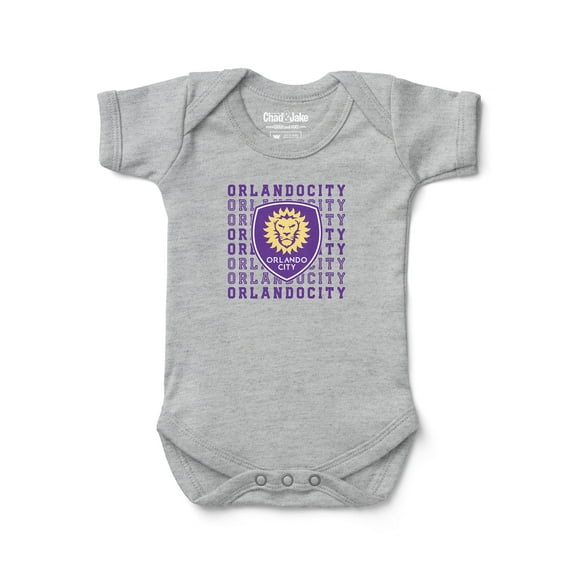 Newborn & Infant Chad & Jake Heather Gray Orlando City SC Retro Bodysuit