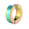 thumbnail image 5 of Pendientes Huggie de aro pequeños, pendientes Huggie de acero inoxidable para hombres y mujeres, redondos, 5 of 5