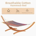 thumbnail image 5 of Outsunny Extra Large Hammock with Stand, Rainbow, 5 of 9