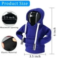 thumbnail image 4 of Car Gear Shift Hoodie, Universal Gear Shift Knob Cover, Hoodie For Car Shifter, Automotive Manual Interior Cute Gadgets, Car Interior Accessories, Car Shifter Stick Protector Decoration-Blue, 4 of 6