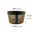 thumbnail image 4 of NRP 2-pack 5 cup Gold-tone Basket Permanent Coffee Filter Compatible for Mini Coffeemaker Mr coffee, Krups, B+D and More | Screen Bottom, size #2, 4 of 6