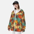 thumbnail image 4 of Picia Colorful Hawaii Palms Women's Men's UPF 50+ Sun Protection Hoodie Shirt Long Sleeve SPF Fishing Outdoor UV Hiking Lightweight Shirts-3X-Large, 4 of 9