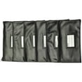 thumbnail image 4 of Nadex Coins NCB9-1002-BLK Vinyl 7-Day Pack of Zippered Bank Deposit Cash and Coin Bags with Card Window (Black), 4 of 5