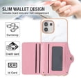 thumbnail image 5 of For Motorola Moto Edge 20 Lite Marble Patterned Case with Card Holder, Back Folio Kickstand PU Leather + Soft Crystal Bumper Edge, Magnetic Clasp Back Cover For Motorola Moto Edge 20 Lite,Lightpurple, 5 of 6