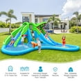 thumbnail image 3 of Costway Inflatable Kid Crocodile Bounce House Dual Slide Climbing Wall Splash Pool w/Bag, 3 of 6