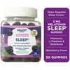Equate Sleep Melatonin L Theanine Dietary Supplement Gummies, Blackberry, 50 Count
