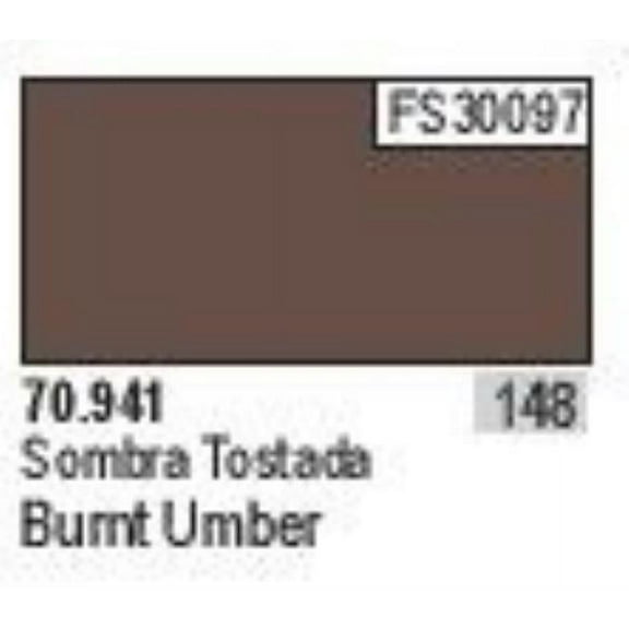 Vallejo Burnt Umber Model Color Paint, 17ml Multi-Colored