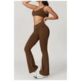 thumbnail image 3 of Conjuntos de entrenamiento for mujer, 2 piezas, sujetador deportivo, camiseta sin mangas, polainas de cintura alta, gimnasio, yoga, ropa activa, camiseta de entrenamiento for mujer, 3 of 7