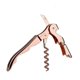 thumbnail image 2 of Gold Plated Double Hinged Corkscrew Waiters Wine Key Bottle Opener Party Bottle Opener (Rose Gold), 2 of 3