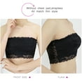 thumbnail image 4 of EeaseMX LUOEM - Conjunto de 3 piezas de sujetador bandeau transparente sin tirantes y encaje floral elástico para mujer - Talla XL - Diseño aleatorio, 4 of 7