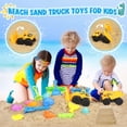 thumbnail image 3 of Juguetes de arena Beach Toys FHOZGECY para niños, 31 unidades, con 2 camiones, 2 cubos, etc., 3 of 6