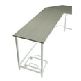 thumbnail image 2 of L Shape Computer Desk with CPU Holder and Casters, Gray, 2 of 5