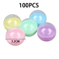 thumbnail image 2 of jesticaly Clear Round Plastic Containers Unbreakable And Reusable Jars Made Of Sturdy Plastic Empty Clear-Colored Round Made Of Plastic Twisted Round Balls Empty Coloured Half color 32mm, 2 of 6