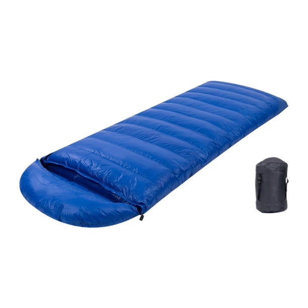 Saco de dormir de plumón Colamx ultraligero para clima frío con saco de compresión Azul