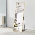 thumbnail image 2 of 65"x22" Aluminum Alloy Frame Mirror Rectangular Full Length Floor Mirror Gold, 2 of 8