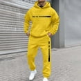 thumbnail image 3 of Yhkghxis Sweatsuits for Men 2 Piece Casual Letter Printed Sweatshirts Jogging Gym Sweat Suits Athletic Track Suit Sets, 3 of 5