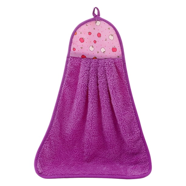 Matsuzay Suministros de baño de terciopelo Coral de 35x45cm, toalla de mano suave, paños de cocina absorbentes, tela colgante, accesorios para Baby Suministros de limpieza para el hogar Violeta Matsuzay HA003403-05