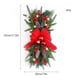 thumbnail image 5 of Guirnaldas de luces artificiales con campanas de lazo de piñas para puerta de pared de ventana, 5 of 5