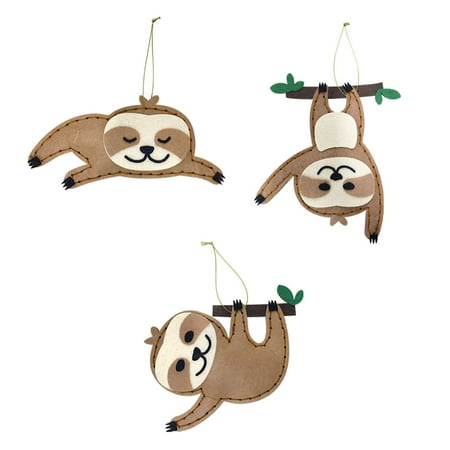 

Huaai Hanging Sloth Wall Upside Down Pendant Combination Branch Sloth Hanging Hangs Multicolor