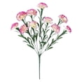 thumbnail image 2 of SMKE decorative flowers,floral decor,party decor,celebration decor,premium blooms,Artificial Carnations Flowers Purple 10 Heads 16" PE Bouquet for Wedding Home Bridal Table Centerpiece, 2 of 6