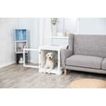 thumbnail image 3 of TRIXIE 32.7" Dog Crate, Wooden Indoor Kennel Furniture for Medium Dogs Up to 50 lb, White, 3 of 9