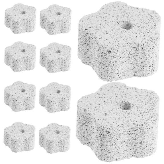 GAXIRE 10pcs Animal Chew Stone Pumice Stone Light Grey for Small Animals Daily Use