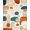 Beige, Pattern 9, variant on ODIKA 4'x6' Mustard Gold Abstract Geometric Boho Washable Area Rug Minimalist Retro Shapes Balanced Layout Atomic Accents Non-Slip, Chair-Friendly, Flatwoven for Home Office, Under Desk