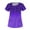 A007_Purple, variant on LHVUOA Scrub Tops for Women Stretch Kids Friendly Soft Comfy Short Sleeve Slant Collar Shirts Soft Nurse Uniform Overalls with Pockets