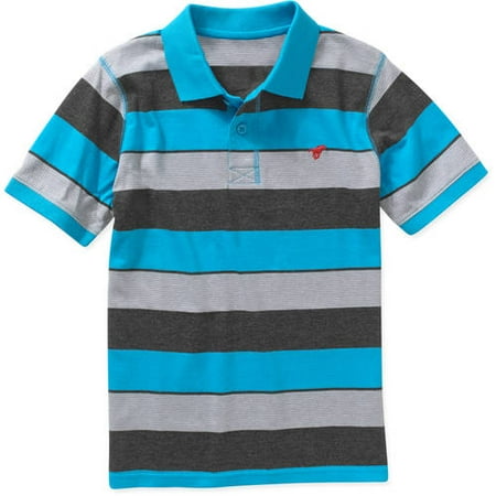 Boys Short Sleeve Stripe Polo