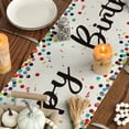 thumbnail image 4 of Sm:)e Happy Birthday Polka Dot Table Runner 13x72 Inch, 4 of 9