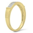 thumbnail image 2 of Dazzlingrock Collection 0.15 Carat (Ctw) 10K Round Cut White Diamond Ladies Anniversary Wedding Band, Yellow Gold, Size 6.5, 2 of 4