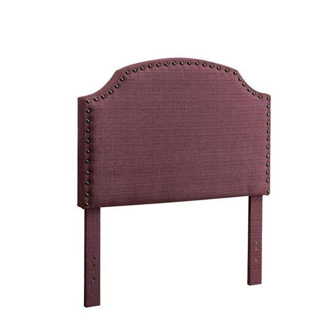 Hasselt Transitional Full Queen Headboard, Purple