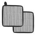 thumbnail image 3 of VHC Brands Cotton Pot Holder Set of 2, Heat Resistant, Kitchen Potholders, Sawyer Mill Black Collection, Square 8x8, Country Black, 3 of 3