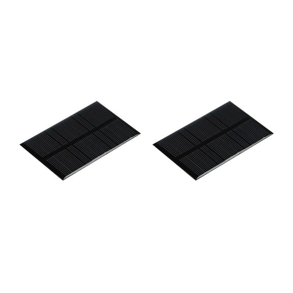 Mini Solar Panel Cell 5.5V 120mA 0.66W 84.5mm x 55.5mm for DIY Project Pack of 2