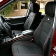 thumbnail image 3 of FH Group Ultra Comfort High Grade Leather Seat Covers For Car Truck SUV Van - Full Set, 3 of 10