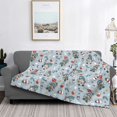 thumbnail image 2 of Fuzoiu Winter Gnome And Snowman Print Flannel Blanket,Throw Blanket,Flannel Home Decor,Fleece Bed Blankets,Cozy Soft Blanket for Bed, Sofa, Camping, and Travel-40"x30", 2 of 6