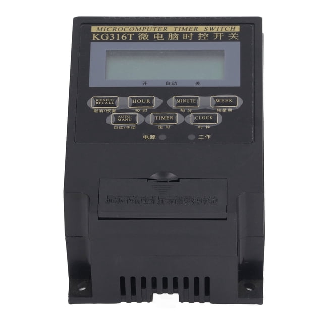 Interruptor de control de tiempo ANGGREK temporizador mecánico automático de 1 minuto a 168 horas