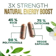 Green Tea Extract 1000mg - 98% Polyphenols & 45% EGCG Capsules - Extra Strength Green Tea Pill Supplement, Heart Support with Antioxidants, Natural Energy, Gentle Caffeine, USA Bottled - 60 Capsules