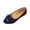 Navy, variant on Women's Casual Peep Toe Flat Sandals with Bow Design, Breathable Padded Insole, Comfortable Lightweight Travel Shoes Black