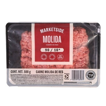 Molida de res 90/10 Marketside 500 g