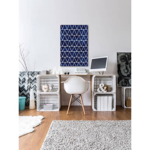 Marmont Hill "Indigo Pattern IV" Painting Print on Wrapped Canvas