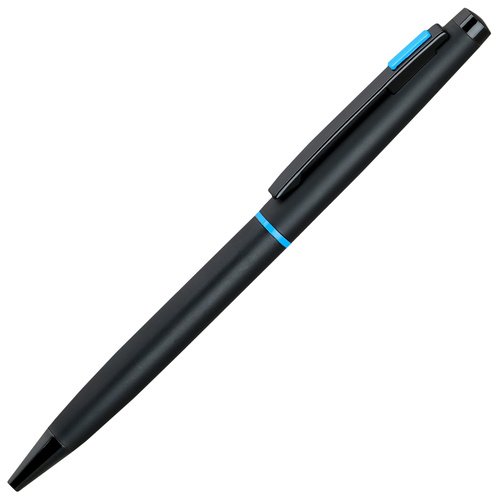 4G Ball Pen - Matt Black with Blue Accents with Single Gift Box Rosewood