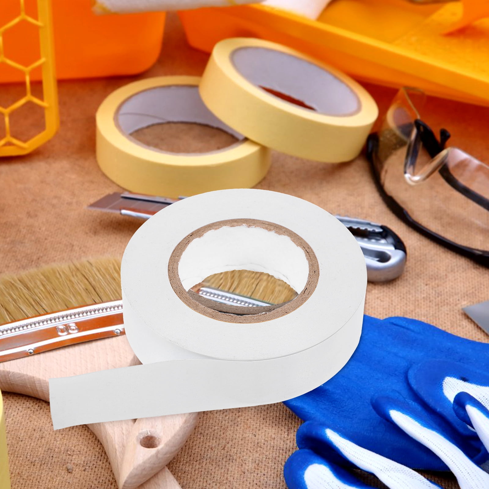 Electrical Tape 10 Pcs Indoor High Temperature Resistance White Duct Insulating Pvc