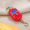 thumbnail image 3 of Kenally Báscula colgante Digital de 25Kg x 5g, Mini báscula electrónica con gancho para equipaje, retroiluminación LCD, colgante electrónico, pesaje Medidores de medidas dimensionales rojo Kenally GJ0423-02B, 3 of 6