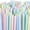 400pcs, variant on Yhmxh 200-Pack Striped Flexible Drinking Straws, Stripes Multiple Colors Straws, Striped Multi Colored BPA-Free Disposable Bendy Straw for Various Drinks, Juice, Milk, Tea, Parties, 8.2" x 0.2"