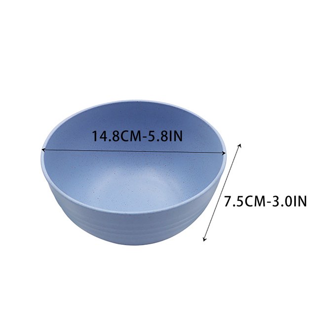 Bwiyojiz Home, Garden & Tools Gadgets Kitchen Dining Count 4pcs Straw Bowl Soup Fall Household Instant Tableware, Gifts for Family, Multicolor