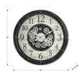 thumbnail image 4 of Monarch Specialties I 9030 - Clocks, 30" Round, Gear Mechanism, Large Oversized, Wall Clock, Brown, Transitional, 4 of 4